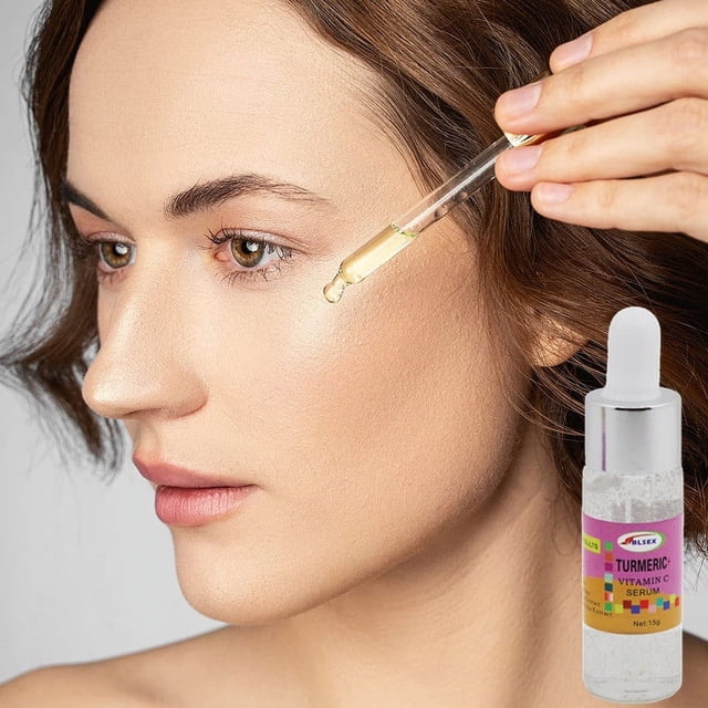 Fiudx Suero de Cúrcuma, Crema Avanzada para Pie Radiante, Aceite de Jengibre Antiedad, Solución Hidratante Blanqueadora, Eliminador de Líneas de Expresión, Cuidado Diario, Todo Tipo de Piel, Fórmula