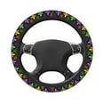 thumbnail image 3 of Fotbe Mardi Gras1 Steering Wheel Cover Universal 15 in Car Accessories for Men Women,Steering Wheel Protector Comfortable Protective Case for SUV Sedan Decor, 3 of 8