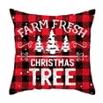 thumbnail image 1 of Teissuly 1Pcs Christmas Throw Pillow Covers Decoration Cotton Linen Cushion Cover Couch Pillow Cases for Couch Sofa Home and Car Teissuly WER202311216356, 1 of 1