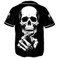 thumbnail image 3 of Lotusprinthandmade Personalized Name Skull Baseball Jersey XS-5XL Multicolor, Skull Jersey for Men, 3 of 5