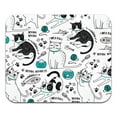 thumbnail image 2 of WIRESTER 8.66x7.08 in Rectangle Mouse Pad with Non-Slip Rubber Base for Computers, Laptop, Office & Home - Cat Stuffs, 2 of 5