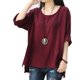 thumbnail image 2 of Camisetas De Otoño Para Mujer, Camisetas De Algodón Y Lino De Manga Larga Con Cuello Redondo Liso Para Mujer Likrtyny Mujer, 2 of 9