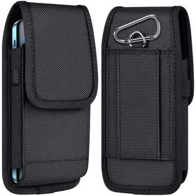 Cell Phone Pouch Nylon Holster Case with Belt Clip Cover for Samsung Galaxy A02s A12 A32 A42 A51 A52 A71 A72 S20 FE S10+ S9 A01