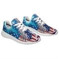 thumbnail image 6 of Patriotic Shoes Horse American flag Print Sneakers Lightweight Comfortable Running Shoes for Men Women White Size 4, 6 of 7
