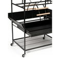 thumbnail image 4 of Prevue Pet Products 3180BLK Black Hammertone Metal Parrot Playstand, Large, 30 Inch Length x 22 Inch Width x 73-1/2 Inch Height, 4 of 12