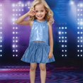 thumbnail image 5 of Zshosam Kids Summer Outfits Girls Toddler Baby Girls Clothes Cute Short Sleeve T-Shirt + Floral Printed 2pcs Summer Shorts Set for Girls Size 3T 4T,(Sky Blue 3-4 Years), 5 of 5