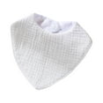 thumbnail image 2 of Herrnalise Muslin Baby Bibs, Organic Baby Bandana Drool Bibs, Unisex Color, Baby Bibs for Girls & Boys, Soft Cotton Teething Bibs White-Free Size, 2 of 8