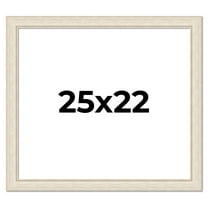 25x22 Frame White Real Wood Picture Frame Width 1.75 inches | Interior Frame Depth 0.5 inches |