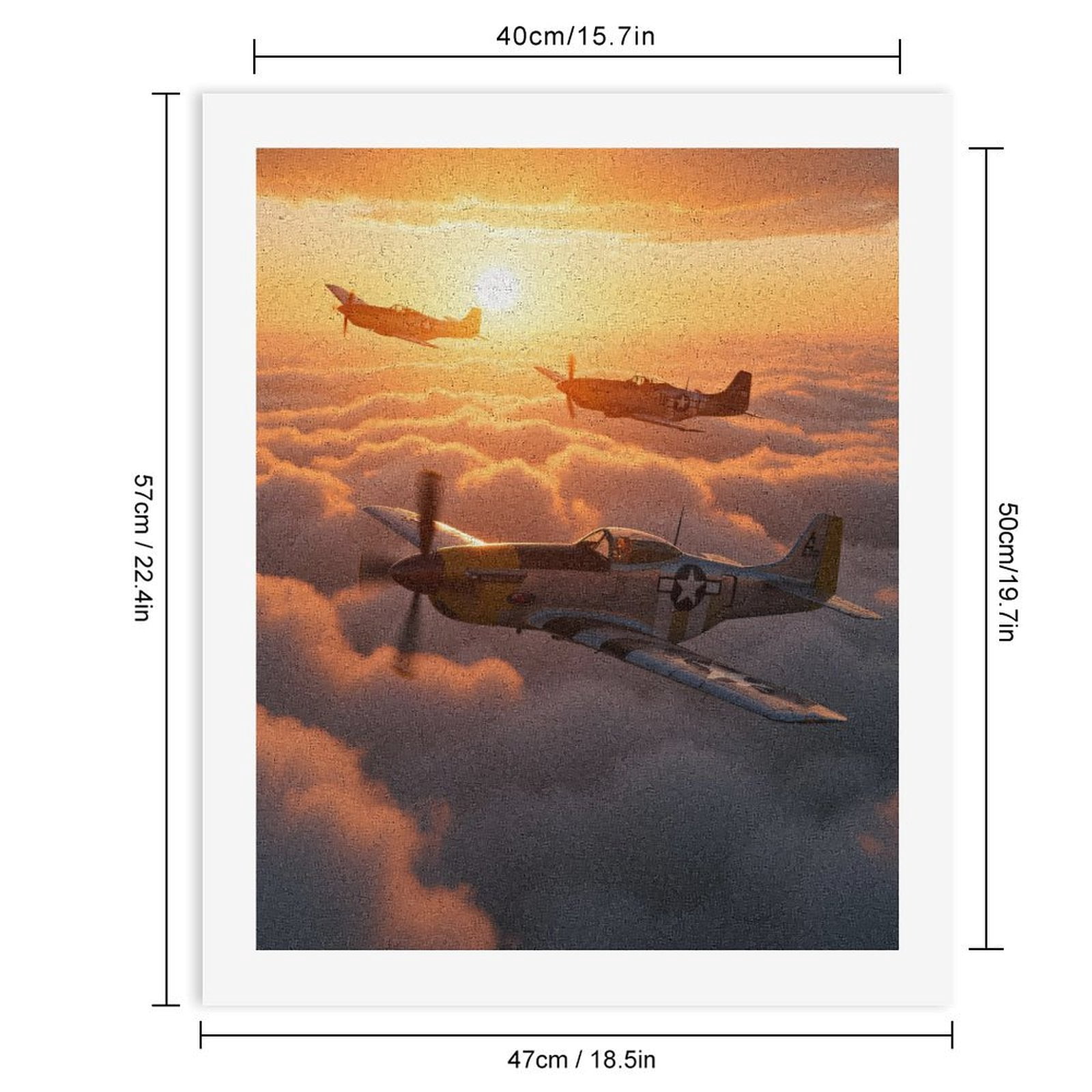 Paint by Numbers Kit for Adults, Sunset Sky Vintage Aircraft Flight Paint by Numbers, Easy Paint by Numbers Kit for Adults Beginner, DIY Adult Paint by Number Kits on Canvas, Home Decor