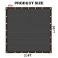 thumbnail image 7 of Livhil Garden 80%-85% Shade Cloth, Resistant Sun Shade Net 20x20FT Mesh Tarp, Shade Trap Shade Cloth for Plants Patio, Black, 7 of 7