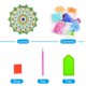 thumbnail image 5 of Mosaico de diamantes Ygjytge Kits Llaveros con pintura Mandala 5D DIY, 5 of 9