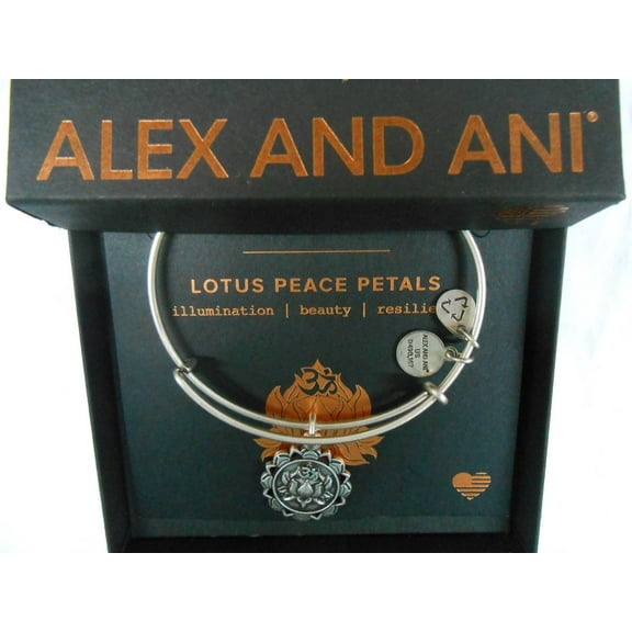 Lotus Peace Petals IV Bangle Bracelet Rafaelian Silver NWTBC