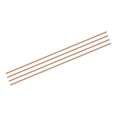 thumbnail image 1 of Uxcell Pure Copper Round Rod Diameter Length Solid Copper Rod Lathe Bar Stock for Metal Craft 5 x 300mm 4pcs, 1 of 7