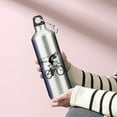 thumbnail image 5 of Fmbmuo Water Bottle Silver Sports High Volume Aluminum alloy 650ml with Carry Handle, 5 of 5