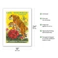 thumbnail image 2 of Carl Hagenbeck’s Zoo - Unique Animal Paradise - Hamburg Germany - Vintage Travel Poster by E. Eigener c.1952 - Fine Art Matte Paper Print (Unframed) 18x24in, 2 of 4