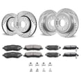 thumbnail image 1 of VEVOR Front&Rear Ceramic Brake Rotors+Pads Kit for 2007-2017 Jeep Wrangler, 1 of 9