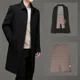 thumbnail image 2 of Abrigo largo de invierno de lujo para hombre, abrigo de lana, especialmente negro, abrigo de plumón de ganso grueso para invierno, ropa de diseñador para hombre, 2 of 3
