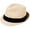 Off-White, variant on Unisex Cool Summer Panama Fedora Trilby Hat Short Brim