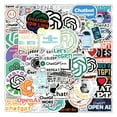 thumbnail image 1 of 50 new artificial intelligence chatbot ChatGPT graffiti stickers, 1 of 1