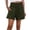 247Army Green1089, variant on Womens Casual Summer Smocked Elastic Waist Comfy Detail Beach Shorts Versatile Outdoor Leisure Work Solid Color Bottoms