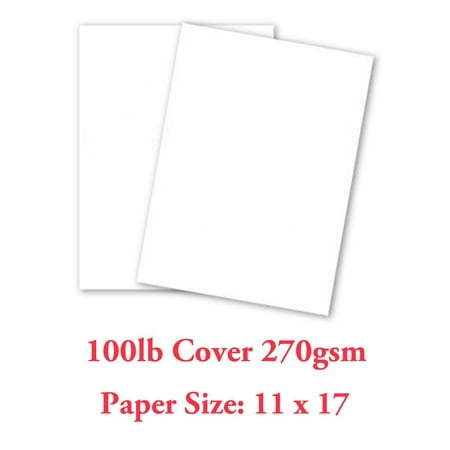 white card stock paper 11x17 heavyweight 100lb cover 270gsm