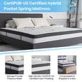 thumbnail image 5 of Merrick Lane 10" Hybrid Mattress Pocket Spring and Memory Foam, King, 5 of 15