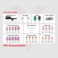 thumbnail image 2 of Kit de antorcha de soldadura TIG YESWELDER 71 piezas para WP-17/18/26, 2 of 8