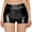Black107/A, variant on oqasdz Solid Color Women High Waisted Metallic Booty Shorts Rave Bottoms For Dancing Hot Pants Clubwear Soft Female Dailywear