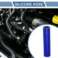thumbnail image 2 of Unique Bargains 1 Set 12mm 0.47" ID 100mm 3.94" Length 0 Degree Blue Black Car Silicone Hose with Clamps, 2 of 7