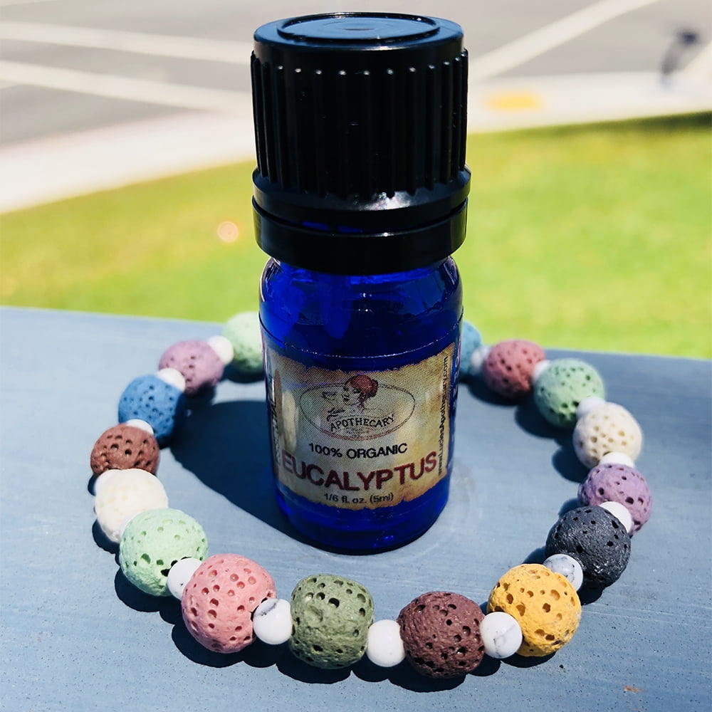 Anavia Multi Color Lava Beads Aromatherapy Jewelry Essential Oil Bracelets with Gift Box