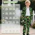 thumbnail image 7 of Xoenoiee Lucky Shamrock Print Boys 2 Piece Suit St. Patrick's Day Funny Party Outfit with Matching Blazer Jacket Pants for Toddler Boy, Size 13-14 Years, 7 of 7