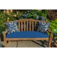 thumbnail image 3 of Casual Cushion Floral Sunbrella® Fabric 1-Piece Indoor/Outdoor Square Throw Pillow, 20"W x 20"L, Andy Cobalt, 3 of 4