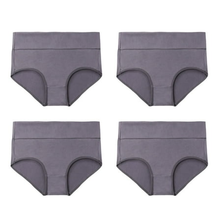 

Poatren Women s High Waisted Cotton Underwear Stretch Briefs Soft Full Coverage Panties