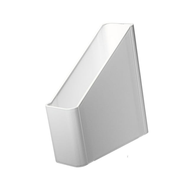 Luzkey Magazine Holder Rack,File Holder,Office Supplies,Decorative File Box,Paperboard Book Organizer,Storage Box for Book Classroom white