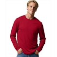 thumbnail image 1 of Hanes 482L Cool Dri Performance Mens Long-Sleeve T-Shirt, Deep Red - Size Large, 1 of 1
