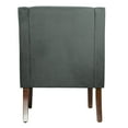 thumbnail image 2 of HomePop Velvet Swoop Arm Accent Chair, 2 of 8