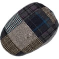 thumbnail image 5 of Men's Cabbie Newsboy and Ascot Plaid Patch Wool Blend Button Ivy Hat, 5 of 7