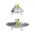thumbnail image 1 of Steam Tray Foldable Food Steamer Vegetables Fruit Food Basket Mesh Steam Rack Cooking Utensil, 1 of 5