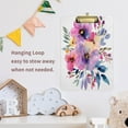 thumbnail image 5 of Flower Bouquet Acrylic Clipboards A4 Standard Letter Size Clipboard 12.5" X 9" Clip Board for Students Teacher Office, 5 of 7