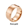 thumbnail image 2 of Anillo de superficie mate a la moda para hombre, anillos de decoración, joyería de pareja, regalo portátil para boda, compromiso, fiesta de Ropa, zapatos y accesorios Miscelánea Oro rosa Minnieouse AP014927-03, 2 of 6