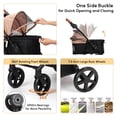 thumbnail image 6 of SKISOPGO Dog Strollers for Small Dogs Cats, No-Zipper Pet Strollers, Khaki, 6 of 7