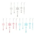 thumbnail image 3 of Opvise Acrylic Crystal Snowflake Icicle Christmas Ornaments Set Clear Light Reflective Hanging Decorations with Ribbon (Various Sizes), 3 of 8