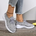 thumbnail image 4 of Rokment Graphic Walking Running Shoes for Women Men Unisex Lightweight Breathable Mesh Memory Foam Orthopedic Nursing Work Flat Sneakers Grey Size 7, 4 of 7
