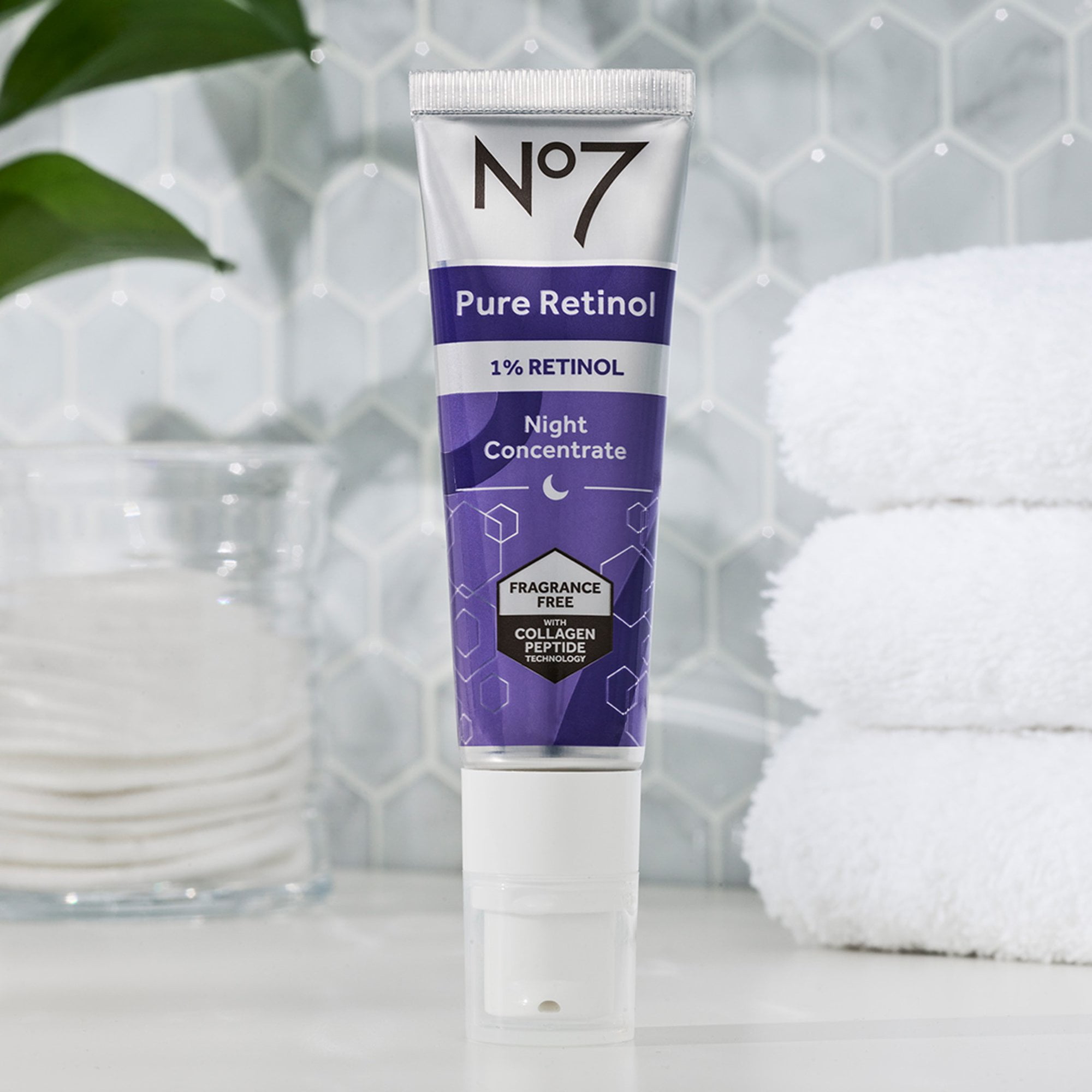 No7 Pure Retinol 1% Night Concentrate Fragrance Free (For Experienced Users), 1 fl oz *EN