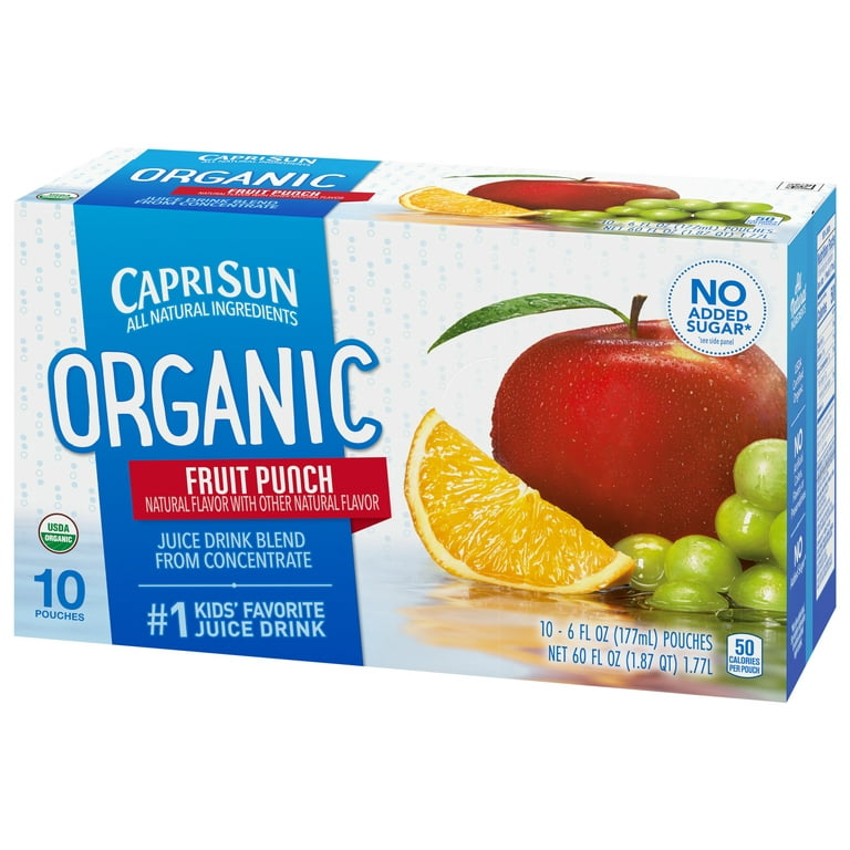 Capri Sun Organic Fruit Punch Juice Box Pouches, 10 ct - Kroger