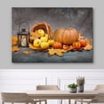 thumbnail image 3 of Impression sur Toile Art Mural Automne Citrouille, Pomme et Tomate Récolte Nature Nature Sauvage Photographie Réalisme Rustique Pittoresque Coloré Multicolore pour Salon, Chambre, Bureau - 12"x18 Pouces, 3 of 5