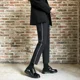 thumbnail image 4 of Pantalones de traje masculino negros para negocios, oficina, trabajo, sastrería social, pantalones de verano para hombre, ropa de diseñador 2024, spandex, formal, de lujo, 4 of 5