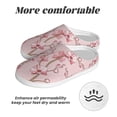 thumbnail image 6 of Yiaed Orchids Flowers Print Slippers Fuzzy Warm Cozy Slippers Non Slip House Slippers For Indoor Outdoor Slippers House Slippers-39/40, 6 of 7