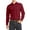 Burgundy, variant on Men's Long Sleeve Regular Fit Button up Pocket Solid Standard Cuff Dress Shirt