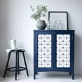 thumbnail image 4 of Mi Alma Blue Floral Peel & Stick Vinyl Backsplash Tiles 5x5, 24 pcs, 4 of 11